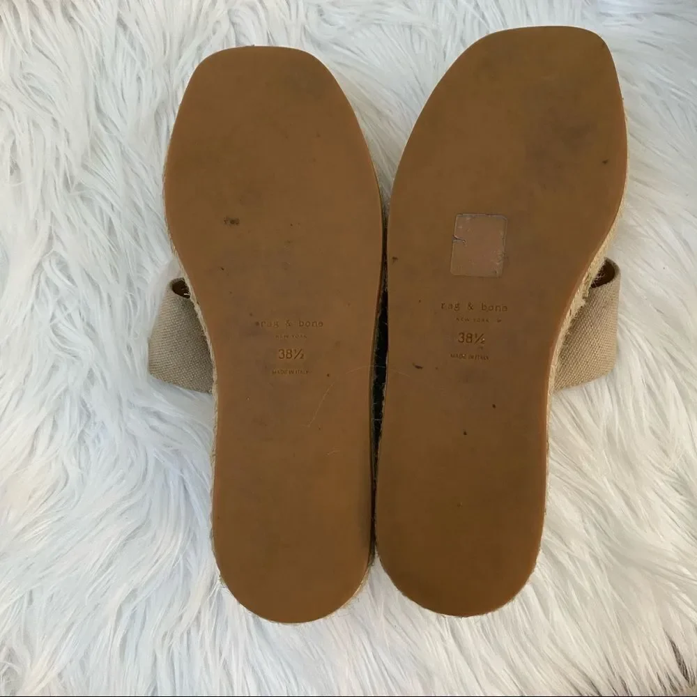 Rag & Bone Tara beige straps espadrille sandal 8.5